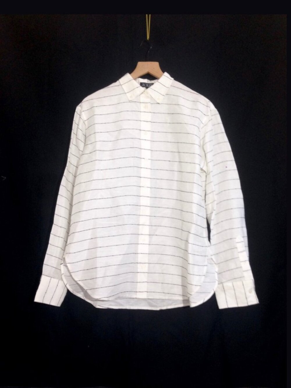 J.Crew Linen Blend Oversized Striped Button-up Shirt Sample - Small - NWT